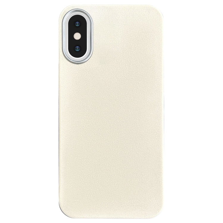 Litchi Pattern Silver Edge Camera Frame Material Phone Case, For iPhone 12 Pro, For iPhone 11 Pro Max, For iPhone 11, For iPhone 11 Pro, For iPhone XS / X, For iPhone XR