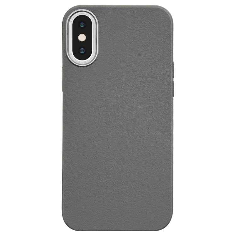 Litchi Pattern Silver Edge Camera Frame Material Phone Case, For iPhone 12 Pro, For iPhone 11 Pro Max, For iPhone 11, For iPhone 11 Pro, For iPhone XS / X, For iPhone XR