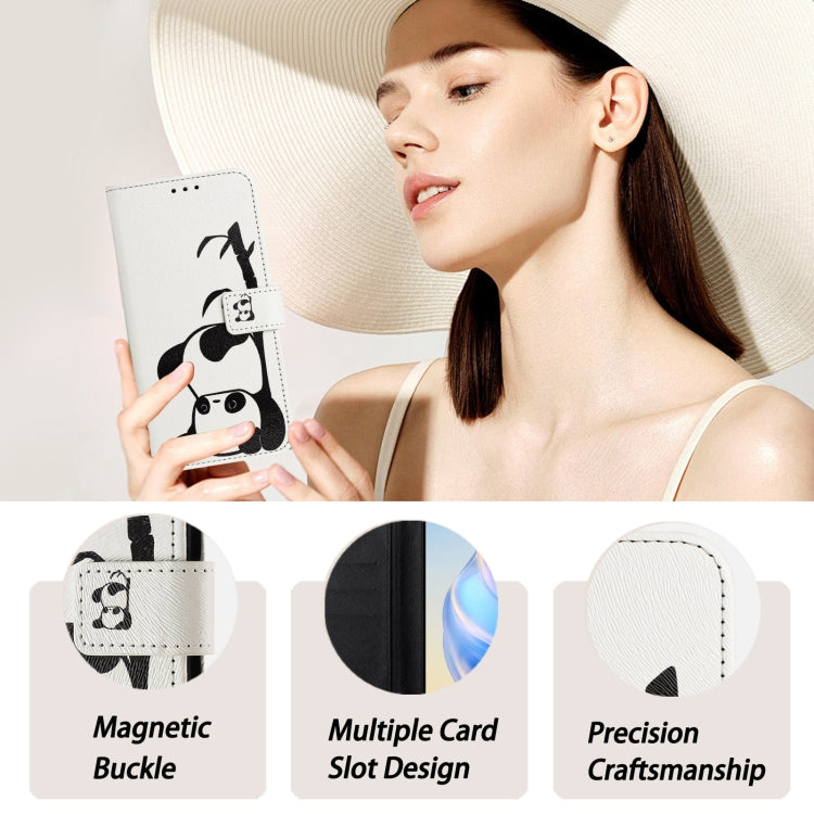 Art Colored Drawing Pattern Leather Phone Case, For iPhone 16 Pro