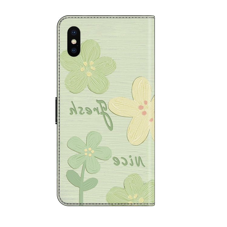 Fresh Painted Leather Phone Case, For iPhone X / XS, For iPhone XR