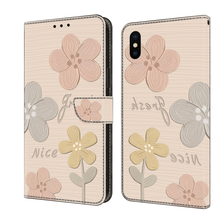 Fresh Painted Leather Phone Case, For iPhone X / XS, For iPhone XR