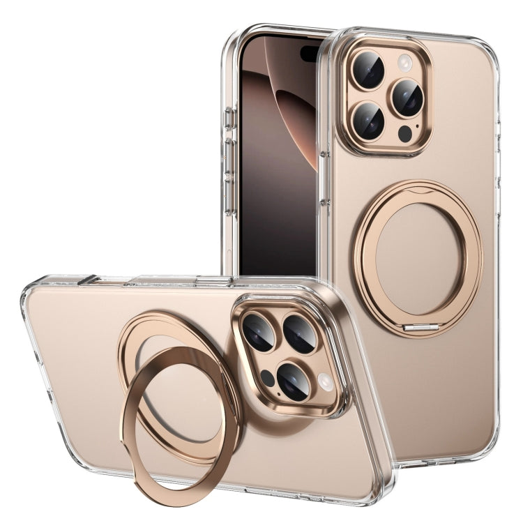 Ice-Cold Rotating Ring Holder PC MagSafe Phone Case, For iPhone 16 Pro Max, For iPhone 16 Pro, For iPhone 16 Plus, For iPhone 16, For iPhone 15 Pro Max