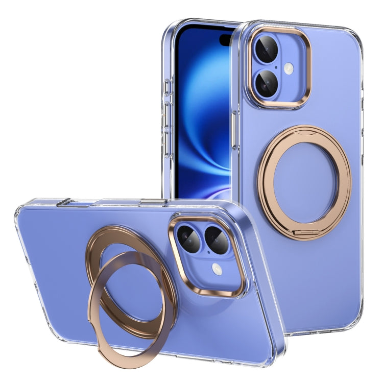 Ice-Cold Rotating Ring Holder PC MagSafe Phone Case, For iPhone 16 Pro Max, For iPhone 16 Pro, For iPhone 16 Plus, For iPhone 16, For iPhone 15 Pro Max