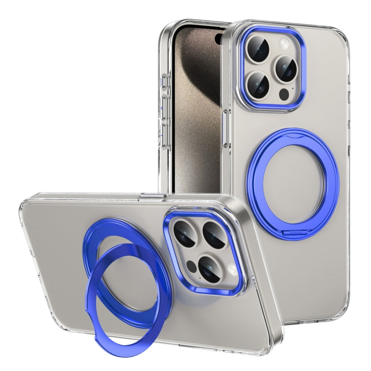 Ice-Cold Rotating Ring Holder PC MagSafe Phone Case, For iPhone 16 Pro Max, For iPhone 16 Pro, For iPhone 16 Plus, For iPhone 16, For iPhone 15 Pro Max