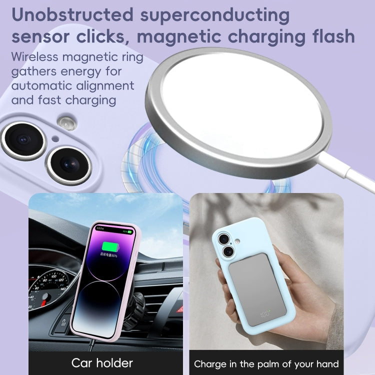 Fine Hole Liquid Silicone MagSafe Phone Case, For iPhone 12, For iPhone 12 Pro Max, For iPhone 12 Pro