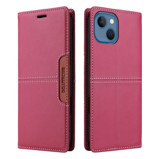 GQUTROBE G01 RFID Anti-theft Leather Phone Case, For iPhone 15 Plus / 14 Plus, For iPhone 15, For iPhone 14 / 13, For iPhone 14 Pro, For iPhone 14 Pro Max, For iPhone SE 2022 / SE 2020 / 8 / 7