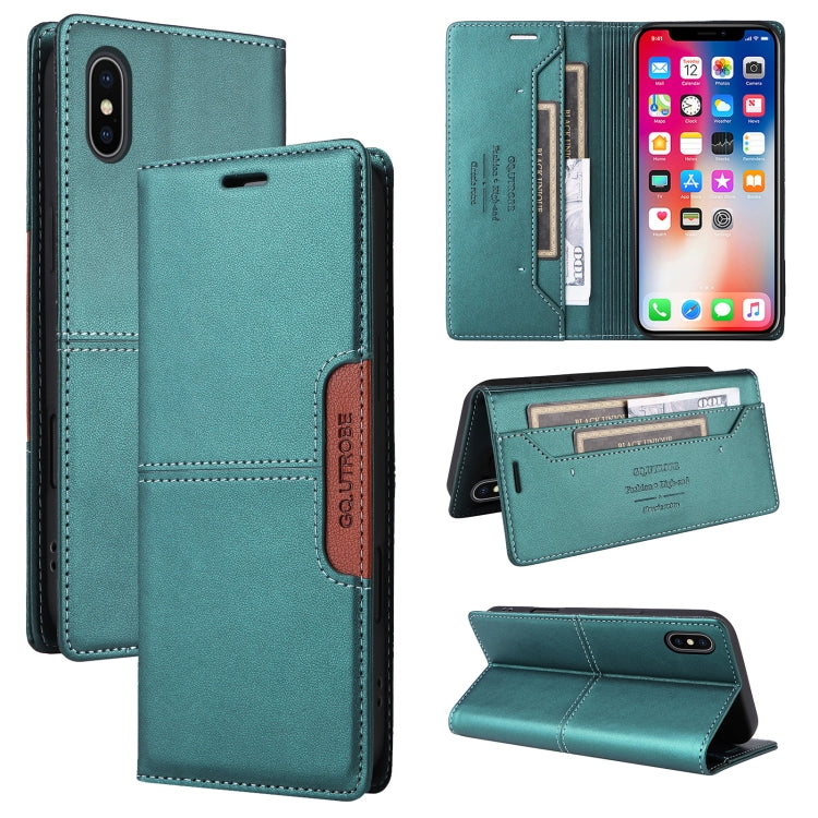 GQUTROBE G01 RFID Anti-theft Leather Phone Case, For iPhone 11, For iPhone 11 Pro, For iPhone XS / X, For iPhone XR, For iPhone XS Max, For iPhone 8 Plus / 7 Plus