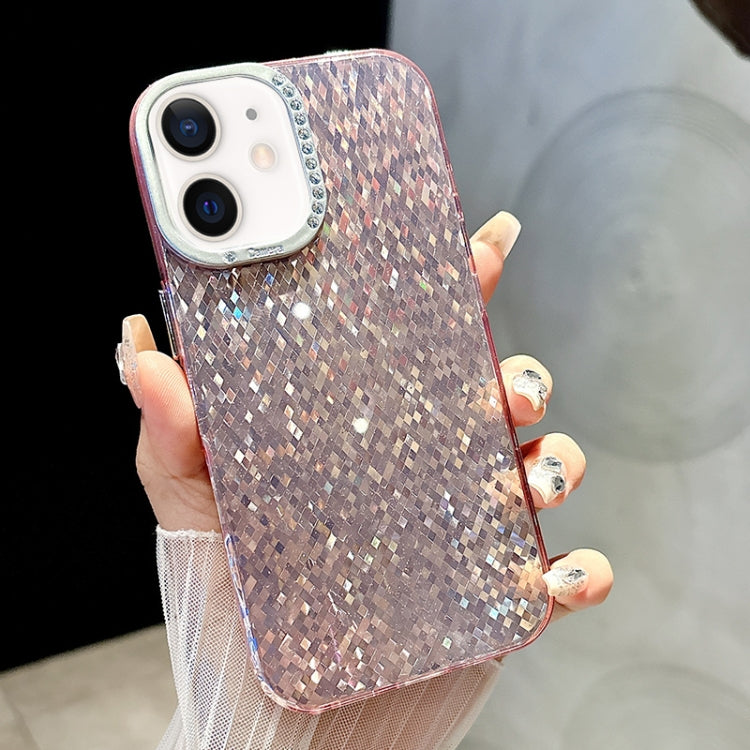 Mosaic Diamond Texture PC Hybrid TPU Phone Case, For iPhone 11 Pro Max, For iPhone 11