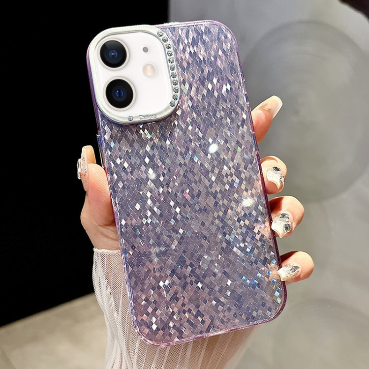 Mosaic Diamond Texture PC Hybrid TPU Phone Case, For iPhone 11 Pro Max, For iPhone 11