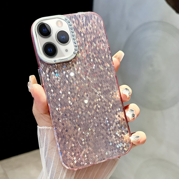 Mosaic Diamond Texture PC Hybrid TPU Phone Case, For iPhone 11 Pro Max, For iPhone 11