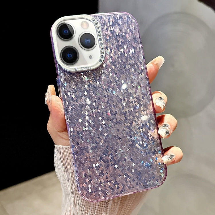 Mosaic Diamond Texture PC Hybrid TPU Phone Case, For iPhone 11 Pro Max, For iPhone 11