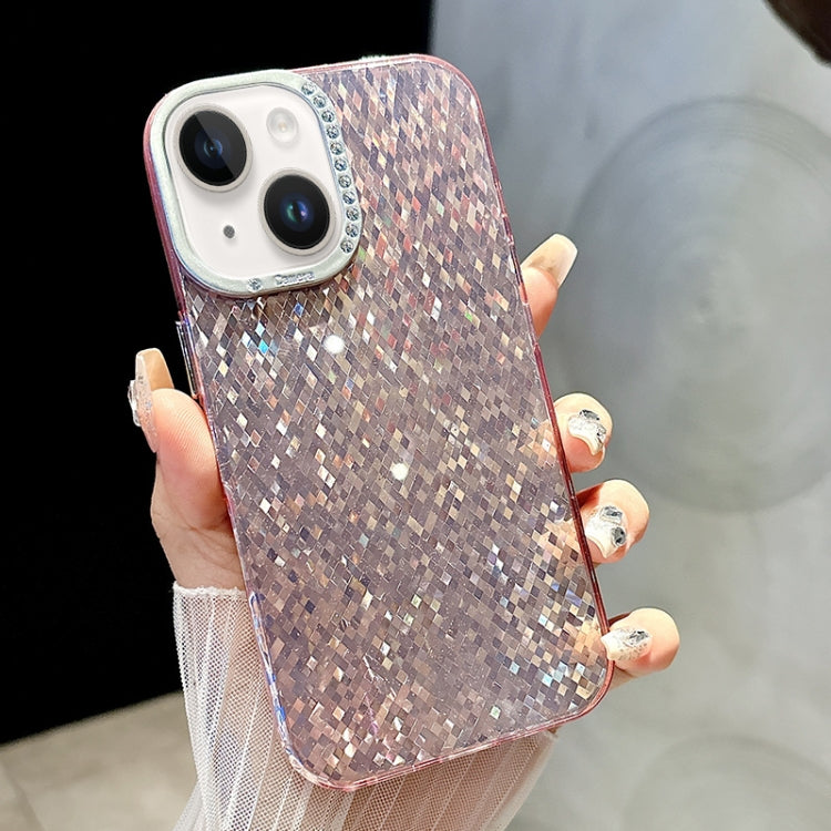 Mosaic Diamond Texture PC Hybrid TPU Phone Case, For iPhone 14 Pro, For iPhone 14 Pro Max, For iPhone 13 Pro Max, For iPhone 13 Pro, For iPhone 13, For iPhone 12, For iPhone 12 Pro Max, For iPhone 12 Pro