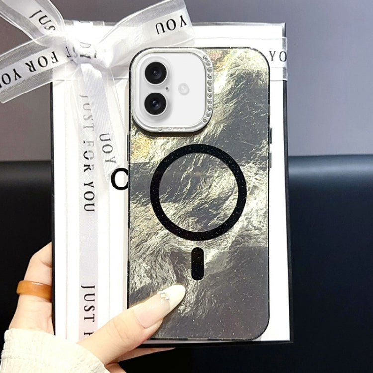 Tinfoil Texture MagSafe PC Phone Case, For iPhone 16 Pro Max, For iPhone 16 Pro, For iPhone 16 Plus, For iPhone 16, For iPhone 15 Pro Max, For iPhone 15 Pro