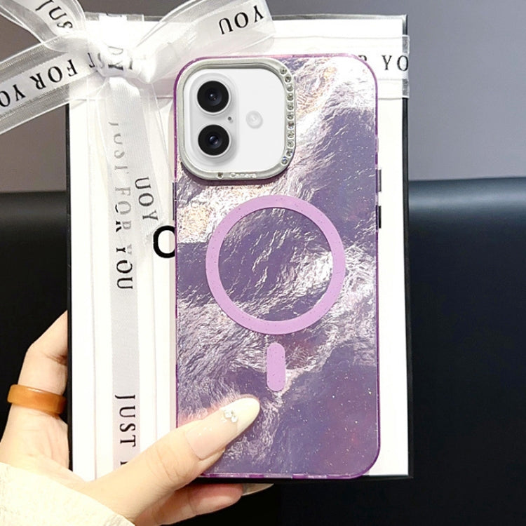 Tinfoil Texture MagSafe PC Phone Case, For iPhone 16 Pro Max, For iPhone 16 Pro, For iPhone 16 Plus, For iPhone 16, For iPhone 15 Pro Max, For iPhone 15 Pro