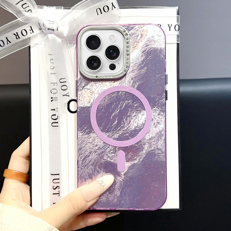 Tinfoil Texture MagSafe PC Phone Case, For iPhone 16 Pro Max, For iPhone 16 Pro, For iPhone 16 Plus, For iPhone 16, For iPhone 15 Pro Max, For iPhone 15 Pro