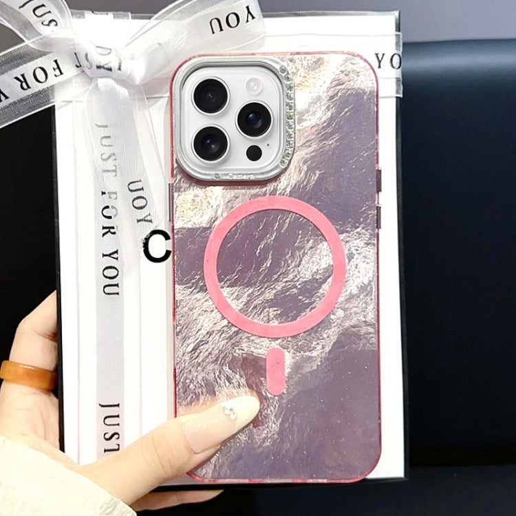 Tinfoil Texture MagSafe PC Phone Case, For iPhone 16 Pro Max, For iPhone 16 Pro, For iPhone 16 Plus, For iPhone 16, For iPhone 15 Pro Max, For iPhone 15 Pro