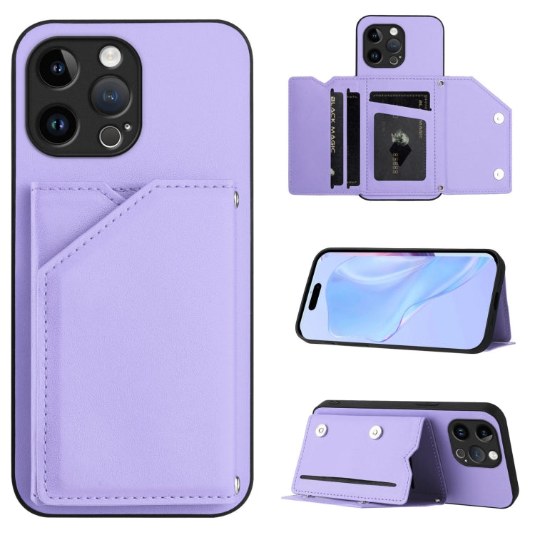 Skin Feel Four Card Slots Phone Case with Wrist Strap, For iPhone 14 Pro, For iPhone 14 Pro Max, For iPhone 7 / 8 / SE 2020 2022, For iPhone 13 Pro Max, For iPhone 13 Pro