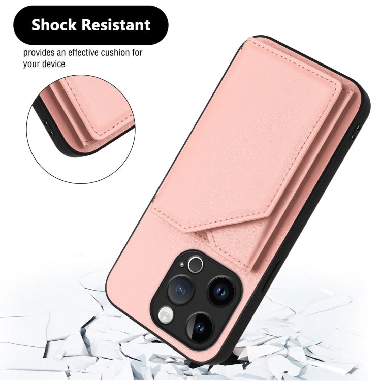 Skin Feel Four Card Slots Phone Case with Wrist Strap, For iPhone 15 Pro, For iPhone 15 Plus, For iPhone 15, For iPhone 14 Plus, For iPhone 14