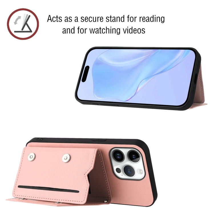 Skin Feel Four Card Slots Phone Case with Wrist Strap, For iPhone 16 Pro Max, For iPhone 16 Pro, For iPhone 16 Plus, For iPhone 16, For iPhone 15 Pro Max