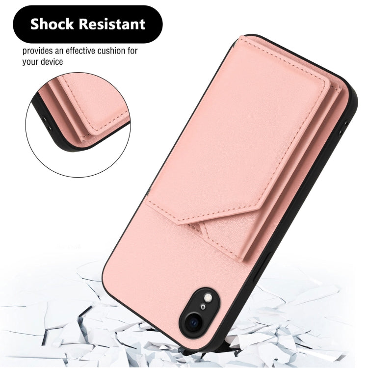 Skin Feel Four Card Slots Phone Case with Wrist Strap, For iPhone XR, For iPhone XS Max, For iPhone 7 Plus / 8 Plus