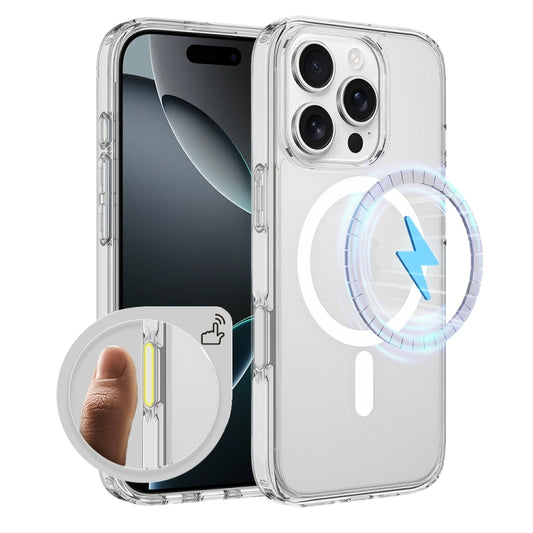 Camera Control Button Integrated MagSafe Clear Phone Case, For iPhone 16 Pro Max, For iPhone 16 Pro, For iPhone 16 Plus, For iPhone 16