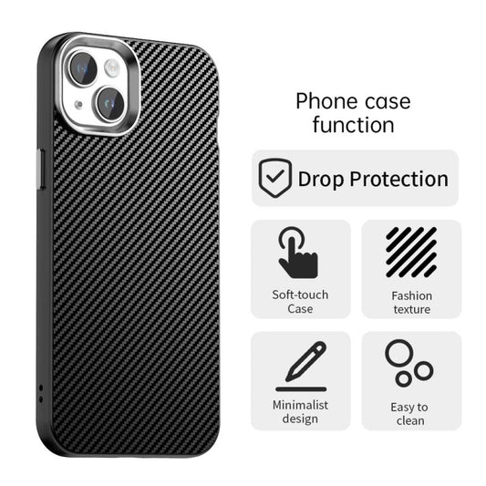 Carbon Fiber Series IMD Phone Case, For iPhone 14 Plus, For iPhone 14, For iPhone 14 Pro, For iPhone 14 Pro Max, For iPhone 13 Pro Max, For iPhone 13 Pro, For iPhone 13, For iPhone 12