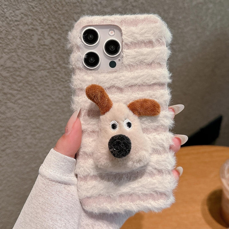 Doll Plush PU Hybrid PC Phone Case, For iPhone 16 Pro Max, For iPhone 16 Pro, For iPhone 16 Plus, For iPhone 16, For iPhone 15 Pro Max