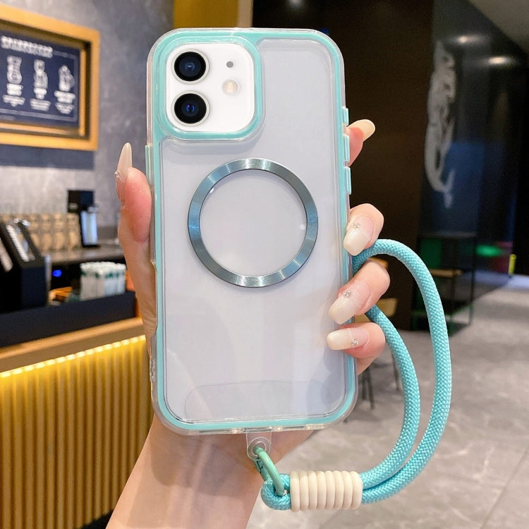 Airbag 3 in 1 CD Texture MagSafe Phone Case with Strap, For iPhone 12 Pro Max, For iPhone 12 Pro, For iPhone 11 Pro Max, For iPhone 11