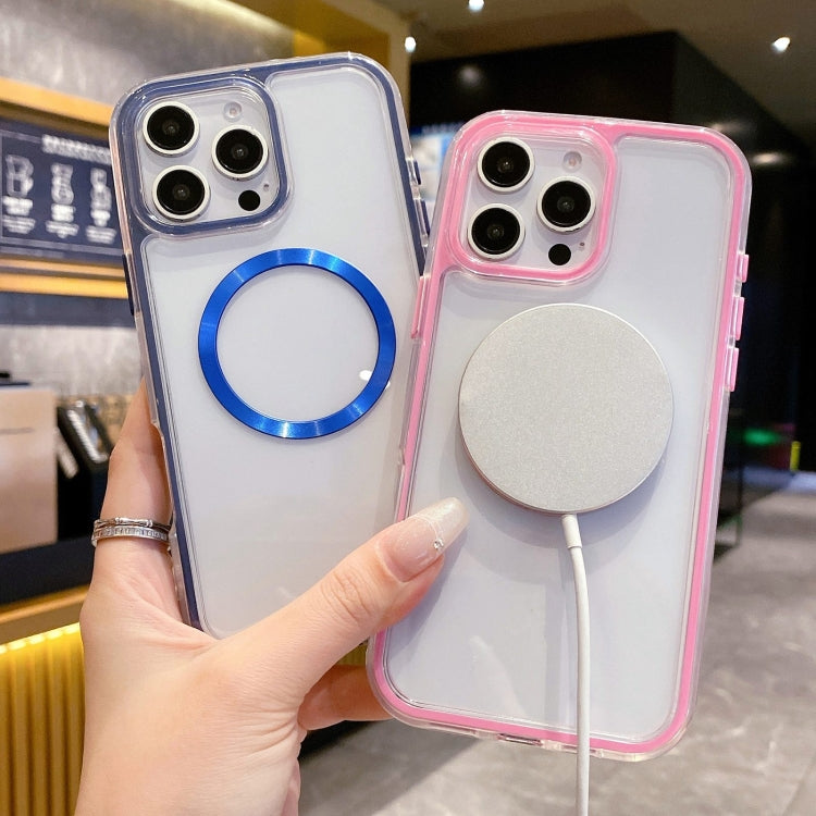 3 in 1 Airbag CD Texture MagSafe Phone Case, For iPhone 15 Pro Max, For iPhone 15 Pro, For iPhone 15 Plus, For iPhone 15