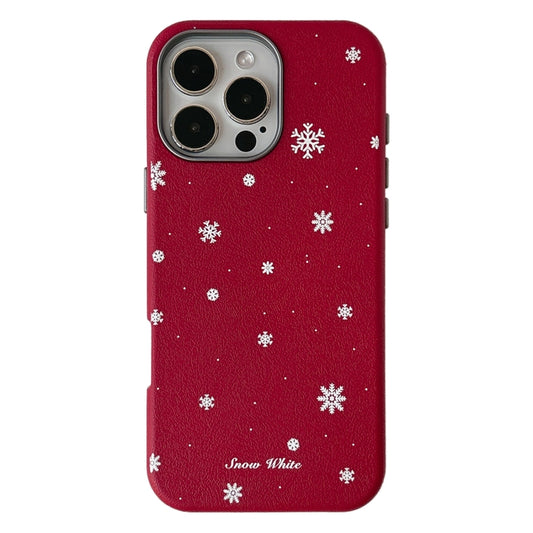 Christmas Series Frosted PC Hybrid TPU Leather Phone Case, For iPhone 16 Pro Max, For iPhone 16 Pro, For iPhone 16 Plus, For iPhone 16, For iPhone 15 Pro Max, For iPhone 15 Pro, For iPhone 15 Plus, For iPhone 15, For iPhone 14 Plus, For iPhone 14