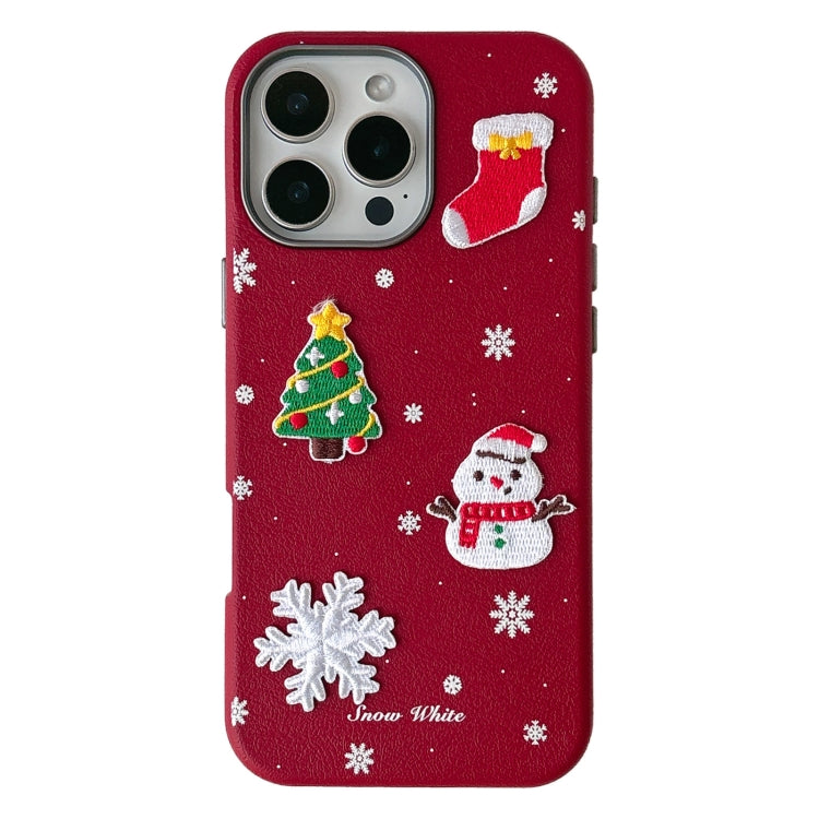 Christmas Series Frosted PC Hybrid TPU Leather Phone Case, For iPhone 12 Pro Max, For iPhone 12 Pro, For iPhone 11 Pro Max, For iPhone 11