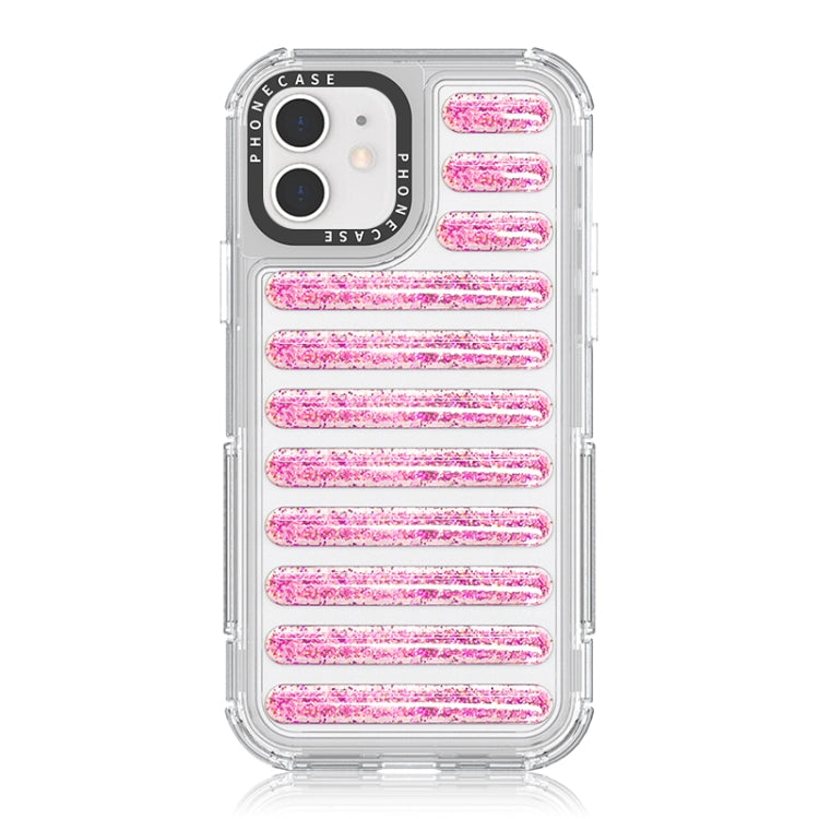 Capsule Glitter TPU Hybrid PC Airbag Phone Case, For iPhone 14 Pro Max, For iPhone 13 Pro Max, For iPhone 13 Pro, For iPhone 12 / 12 Pro, For iPhone 12 Pro Max