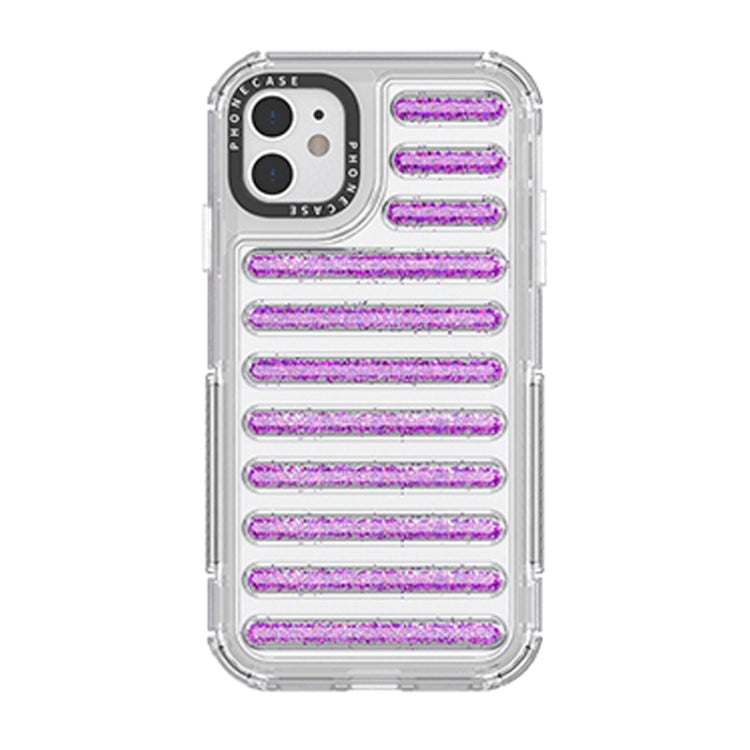 Capsule Glitter TPU Hybrid PC Airbag Phone Case, For iPhone 11 Pro Max, For iPhone 11, For iPhone XS / X, For iPhone XR, For iPhone XS Max