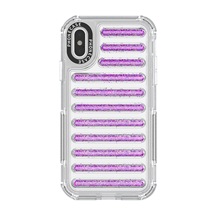 Capsule Glitter TPU Hybrid PC Airbag Phone Case, For iPhone 11 Pro Max, For iPhone 11, For iPhone XS / X, For iPhone XR, For iPhone XS Max