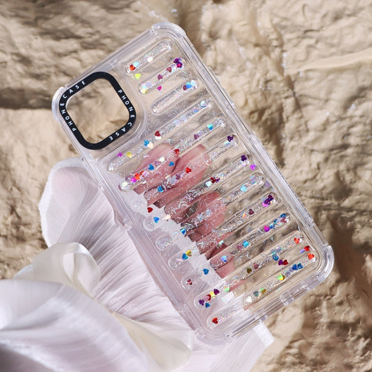 Capsule Glitter TPU Hybrid PC Airbag Phone Case, For iPhone 11 Pro Max, For iPhone 11, For iPhone XS / X, For iPhone XR, For iPhone XS Max