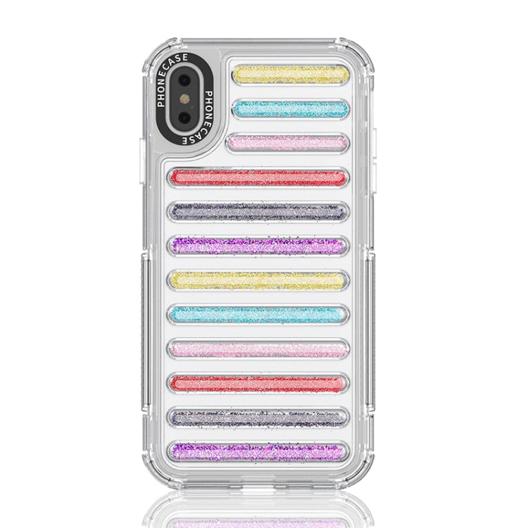 Capsule Glitter TPU Hybrid PC Airbag Phone Case, For iPhone 11 Pro Max, For iPhone 11, For iPhone XS / X, For iPhone XR, For iPhone XS Max