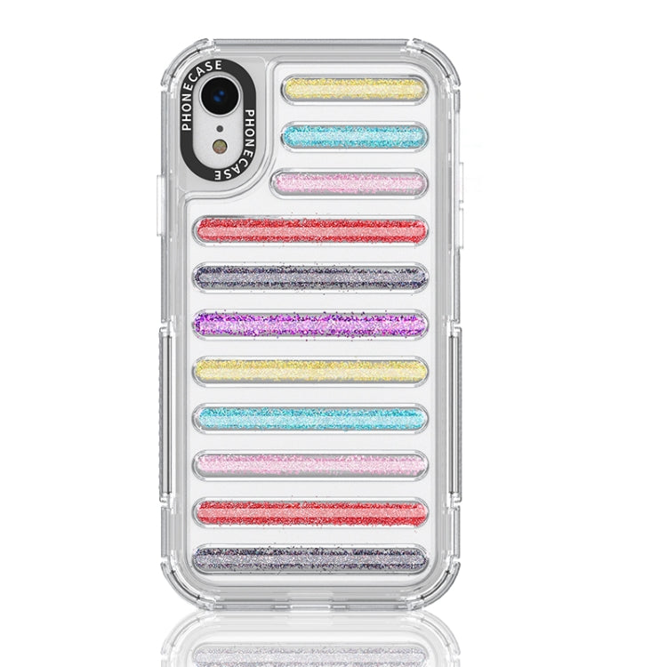 Capsule Glitter TPU Hybrid PC Airbag Phone Case, For iPhone 11 Pro Max, For iPhone 11, For iPhone XS / X, For iPhone XR, For iPhone XS Max