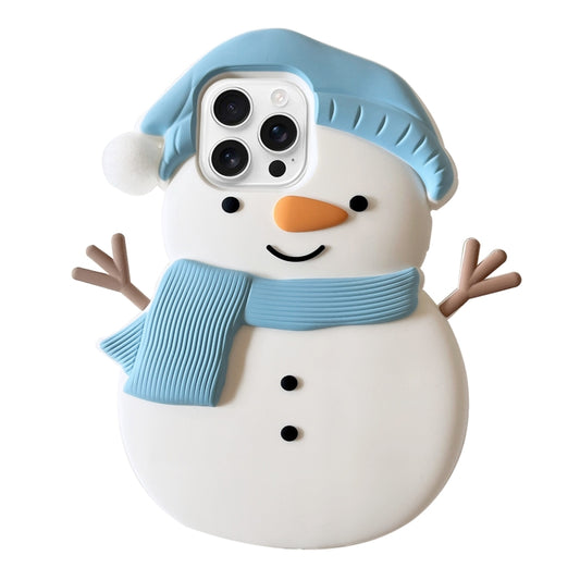 Christmas Snowman Silicone Phone Case, For iPhone 16 Pro Max, For iPhone 16 Pro, For iPhone 16, For iPhone 15 Pro Max, For iPhone 15 Pro, For iPhone 15 Plus, For iPhone 15, For iPhone 14 Plus, For iPhone 14, For iPhone 14 Pro, For iPhone 14 Pro Max