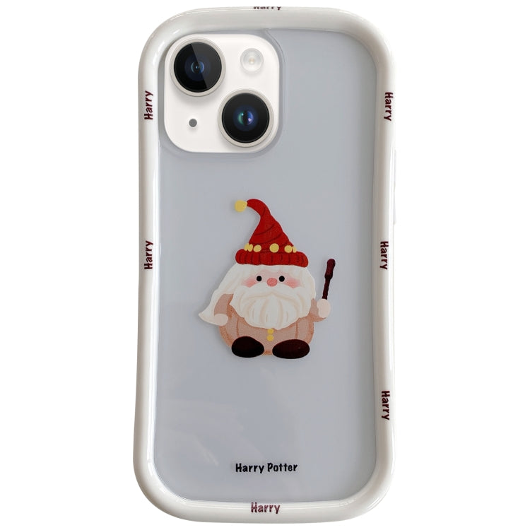 Christmas Pattern Colorful PC Frame TPU Clear Phone Case, For iPhone 13 Pro, For iPhone 13