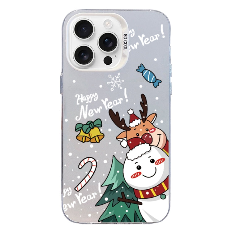 Christmas Series PC Full Coverage Pattern Phone Case, For iPhone 16 Pro Max