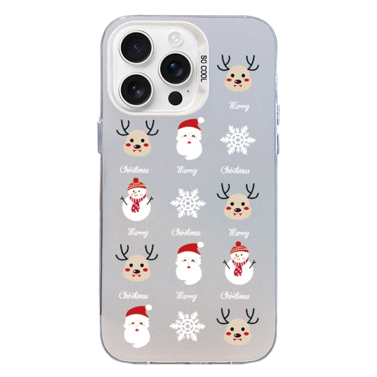 Christmas Series PC Full Coverage Pattern Phone Case, For iPhone 16 Pro Max