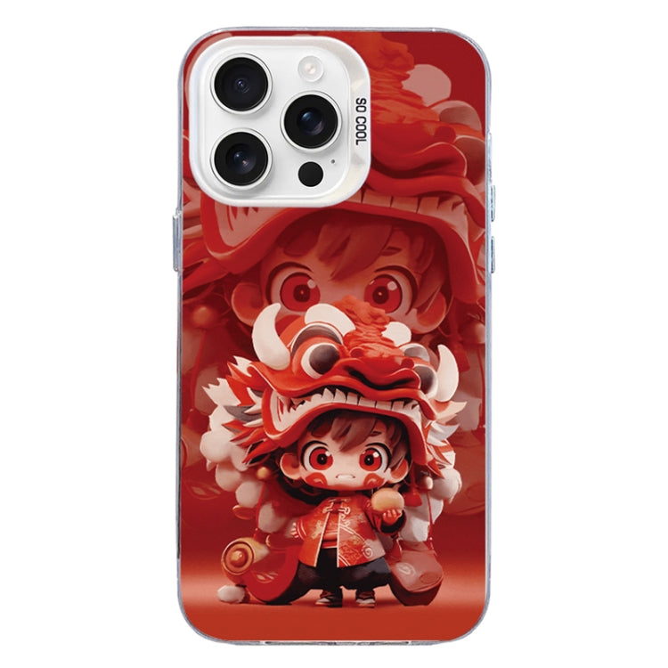 Christmas Series PC Full Coverage Pattern Phone Case, For iPhone 16 Pro Max