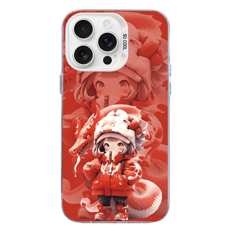 Christmas Series PC Full Coverage Pattern Phone Case, For iPhone 16 Pro Max