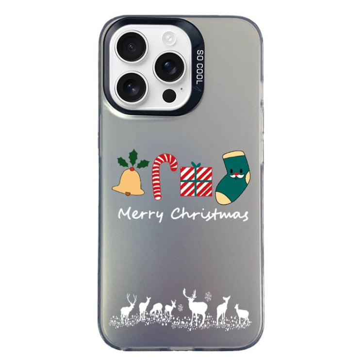 Christmas Series PC Full Coverage Pattern Phone Case, For iPhone 16 Pro Max