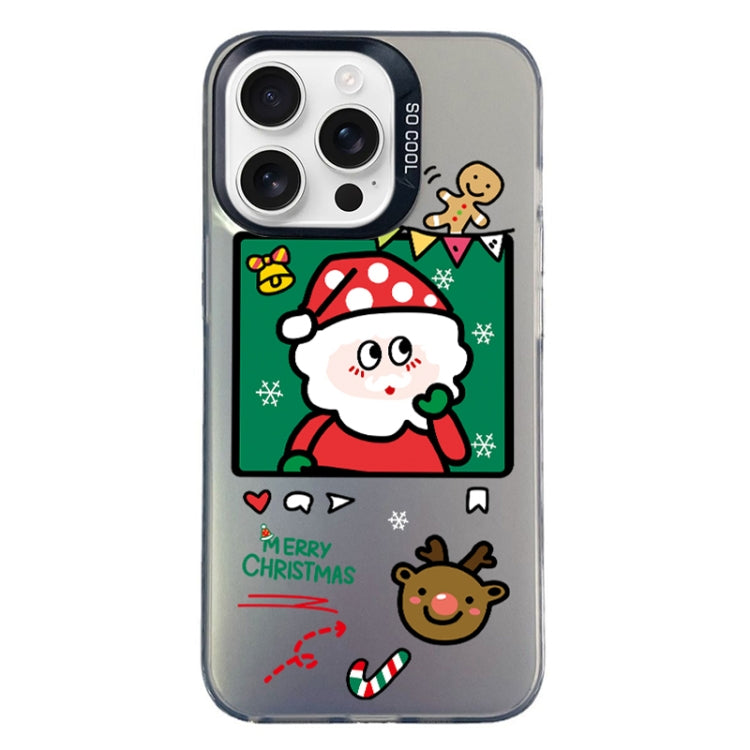 Christmas Series PC Full Coverage Pattern Phone Case, For iPhone 16 Pro Max