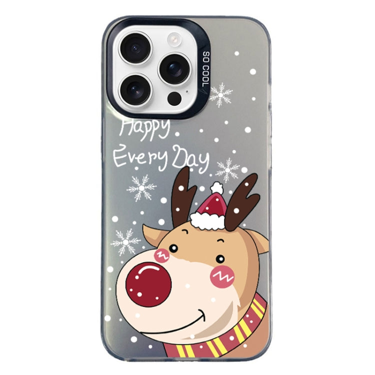 Christmas Series PC Full Coverage Pattern Phone Case, For iPhone 16 Pro Max