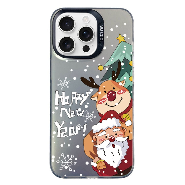 Christmas Series PC Full Coverage Pattern Phone Case, For iPhone 16 Pro Max