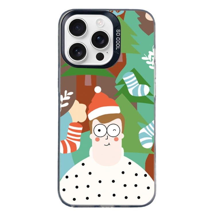 Christmas Series PC Full Coverage Pattern Phone Case, For iPhone 16 Pro Max