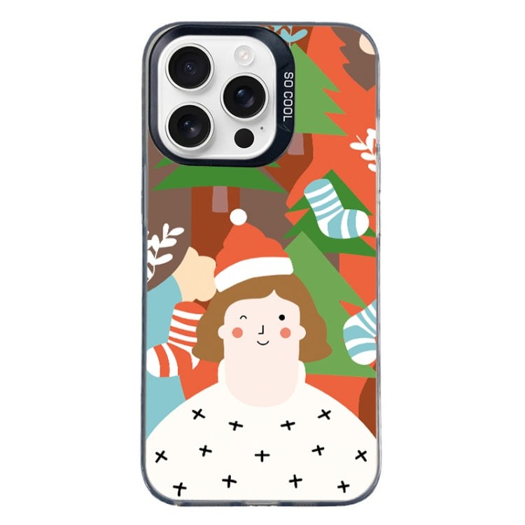 Christmas Series PC Full Coverage Pattern Phone Case, For iPhone 16 Pro Max