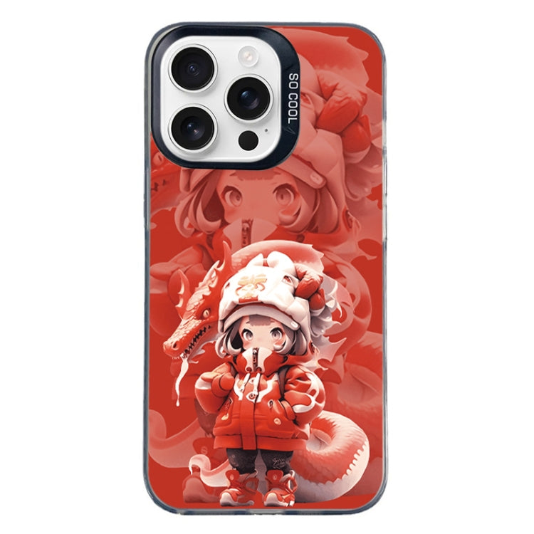 Christmas Series PC Full Coverage Pattern Phone Case, For iPhone 16 Pro Max